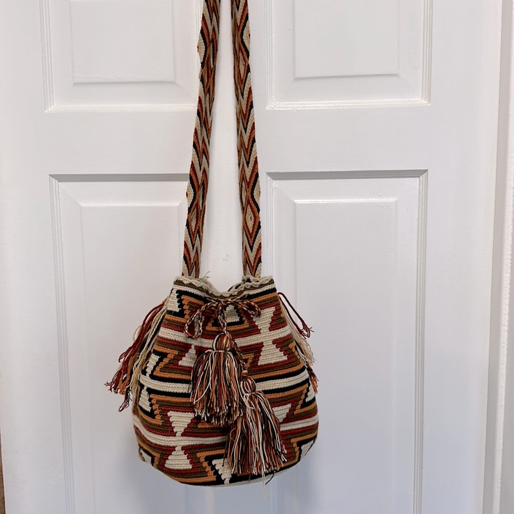 Handmade Colombian shoulder bag. Bought in Cartagena.